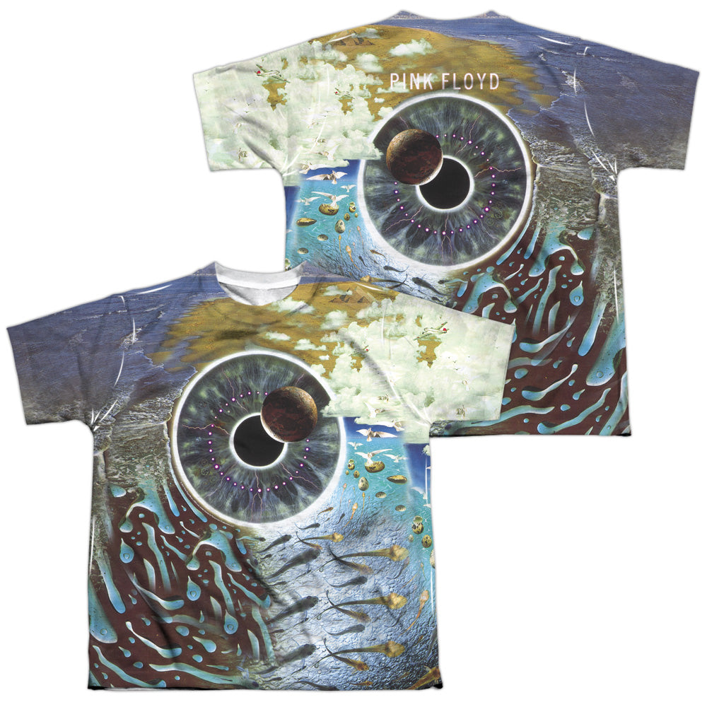 PINK FLOYD/PULSE (FRONT/BACK PRINT) - S/S YOUTH POLY CREW - MULTI