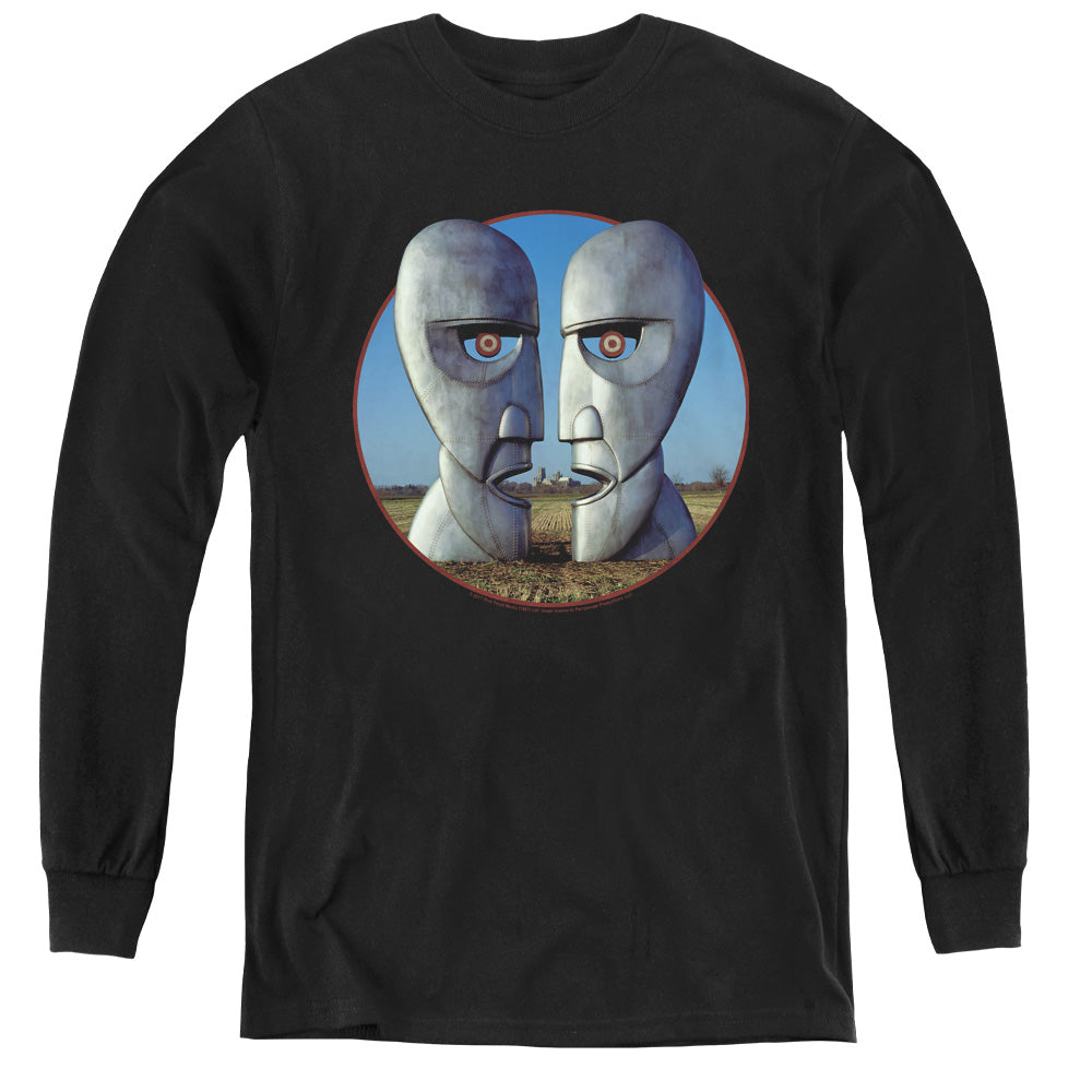 PINK FLOYD/DIVISION BELL COVER - YOUTH LONG SLEEVE TEE - BLACK