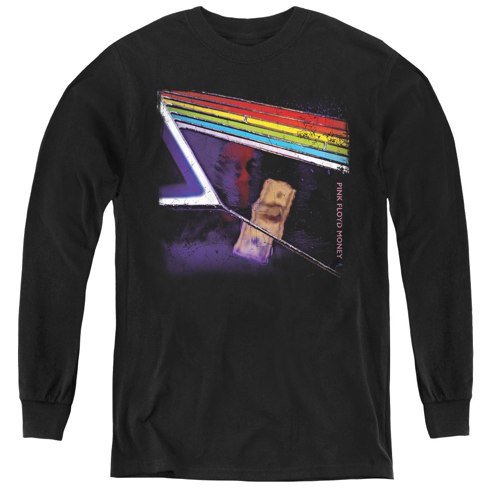 PINK FLOYD/MONEY - YOUTH LONG SLEEVE TEE - BLACK