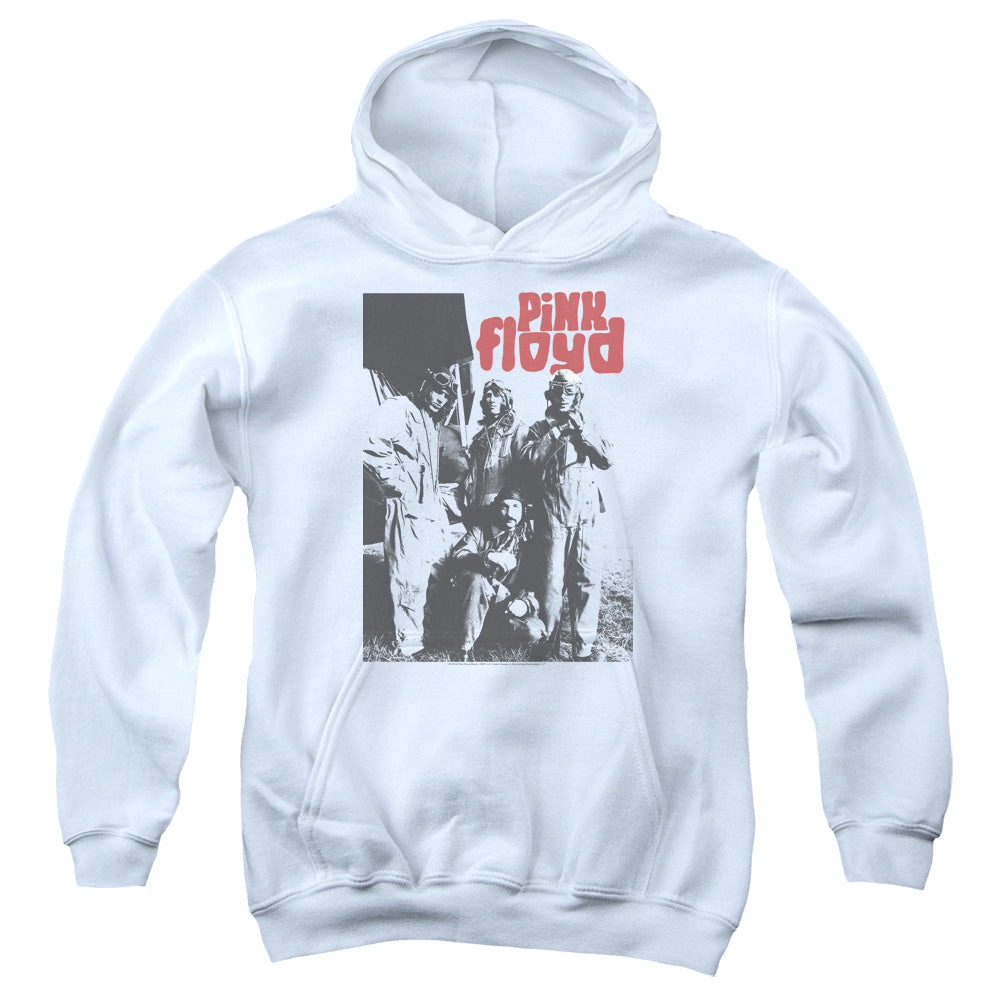 PINK FLOYD/POINT ME AT THE SKY - YOUTH PULLOVER HOODIE - WHITE