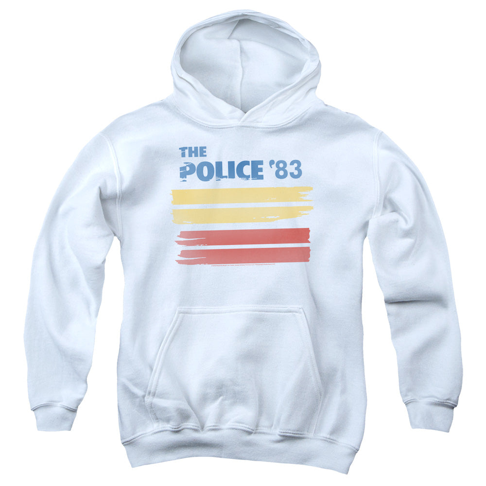 THE POLICE/83 - YOUTH PULLOVER HOODIE - WHITE