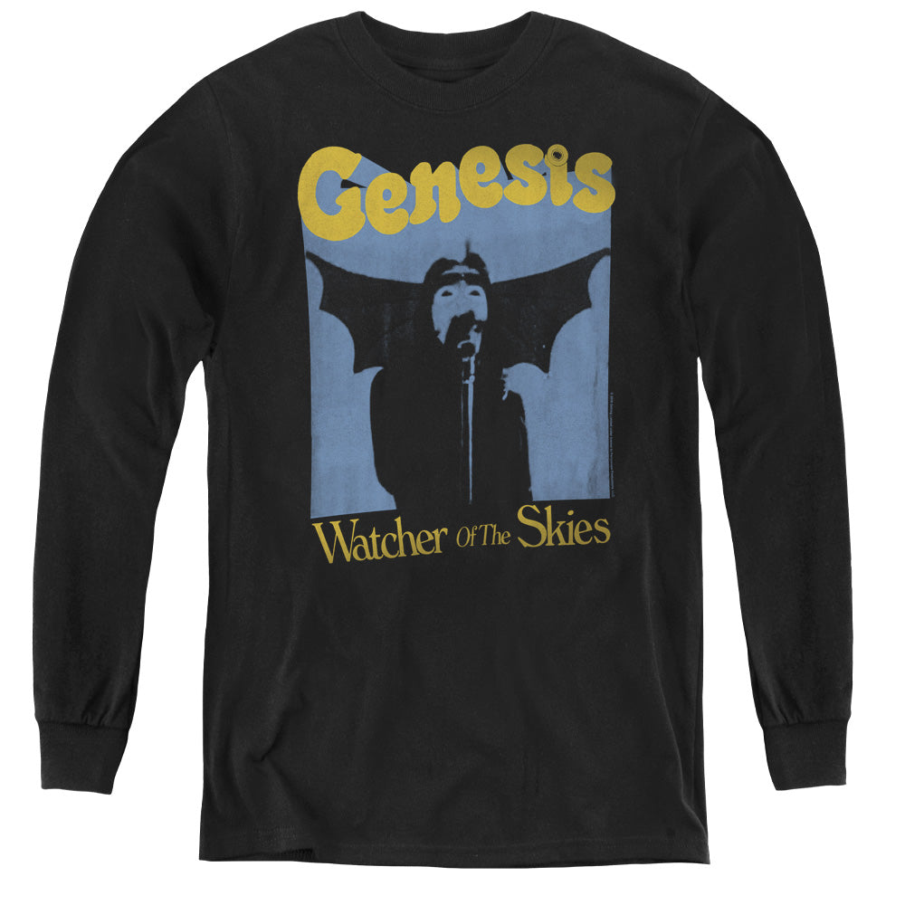 GENESIS/WATCHER OF THE SKIES - YOUTH LONG SLEEVE TEE - BLACK