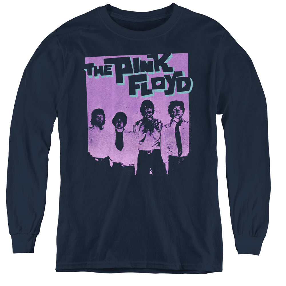 PINK FLOYD/PAINT BOX - YOUTH LONG SLEEVE TEE - NAVY