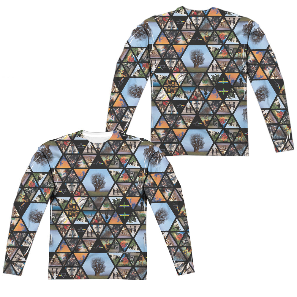 PINK FLOYD/PHOTOGRAPHS (FRONT/BACK PRINT) - L/S ADULT POLY CREW  - MULTI