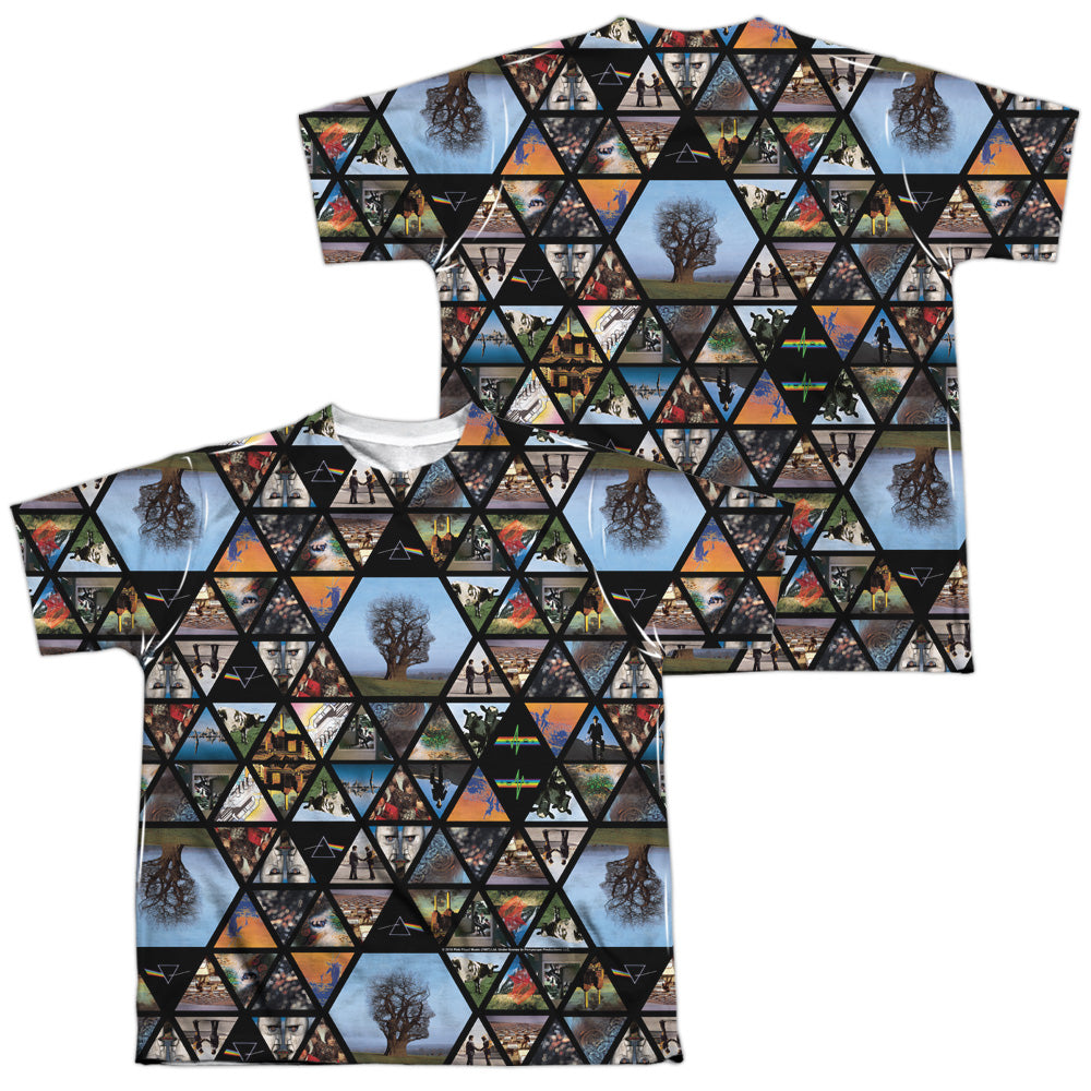PINK FLOYD/PHOTOGRAPHS (FRONT/BACK PRINT) - S/S YOUTH POLY CREW - MULTI