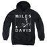 MILES DAVIS/MONOCHROME - YOUTH PULLOVER HOODIE - BLACK