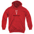 PONTIAC/CENTERED ARROWHEAD - YOUTH PULLOVER HOODIE - RED