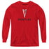 PONTIAC/CENTERED ARROWHEAD - YOUTH LONG SLEEVE TEE - RED