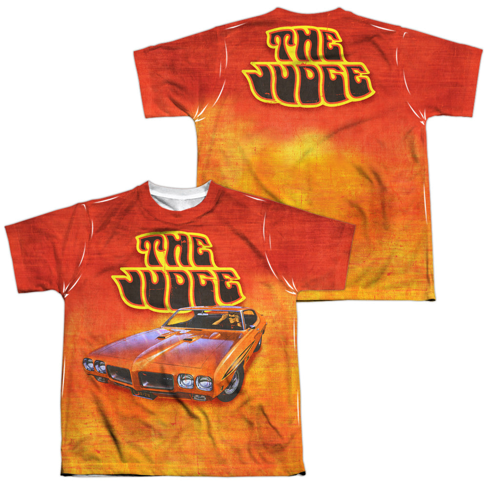 PONTIAC/THE JUDGE (FRONT/BACK PRINT) - S/S YOUTH POLY CREW - MULTI