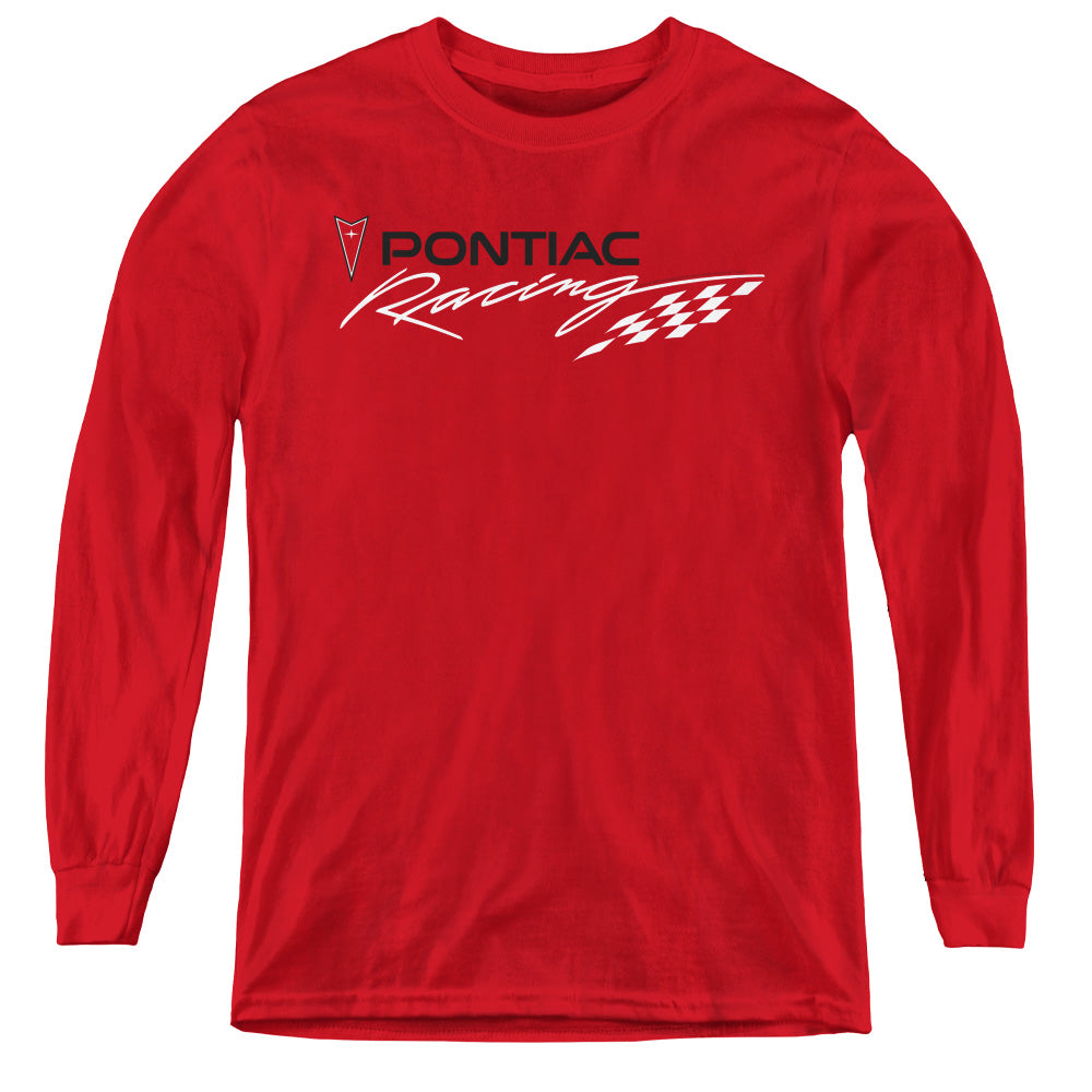 PONTIAC/RED PONTIAC RACING - YOUTH LONG SLEEVE TEE - RED