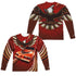 PONTIAC/FIREBIRD FLAMES (FRONT/BACK PRINT) - L/S ADULT POLY CREW  - MULTI