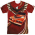 PONTIAC/FIREBIRD FLAMES (FRONT/BACK PRINT) - S/S ADULT POLY CREW - MULTI