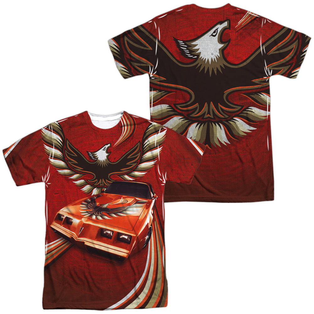 PONTIAC/FIREBIRD FLAMES (FRONT/BACK PRINT) - S/S ADULT POLY CREW - MULTI