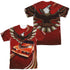 PONTIAC/FIREBIRD FLAMES (FRONT/BACK PRINT) - S/S ADULT POLY CREW - MULTI