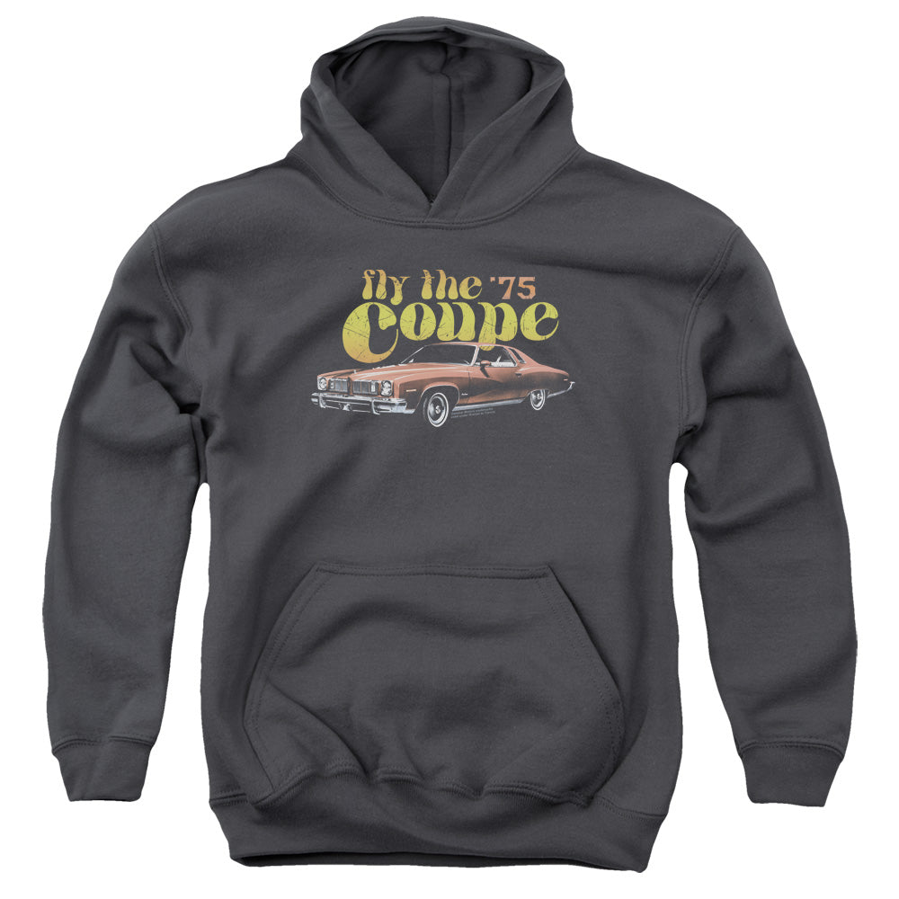 PONTIAC/FLY THE COUPE - YOUTH PULLOVER HOODIE - CHARCOAL