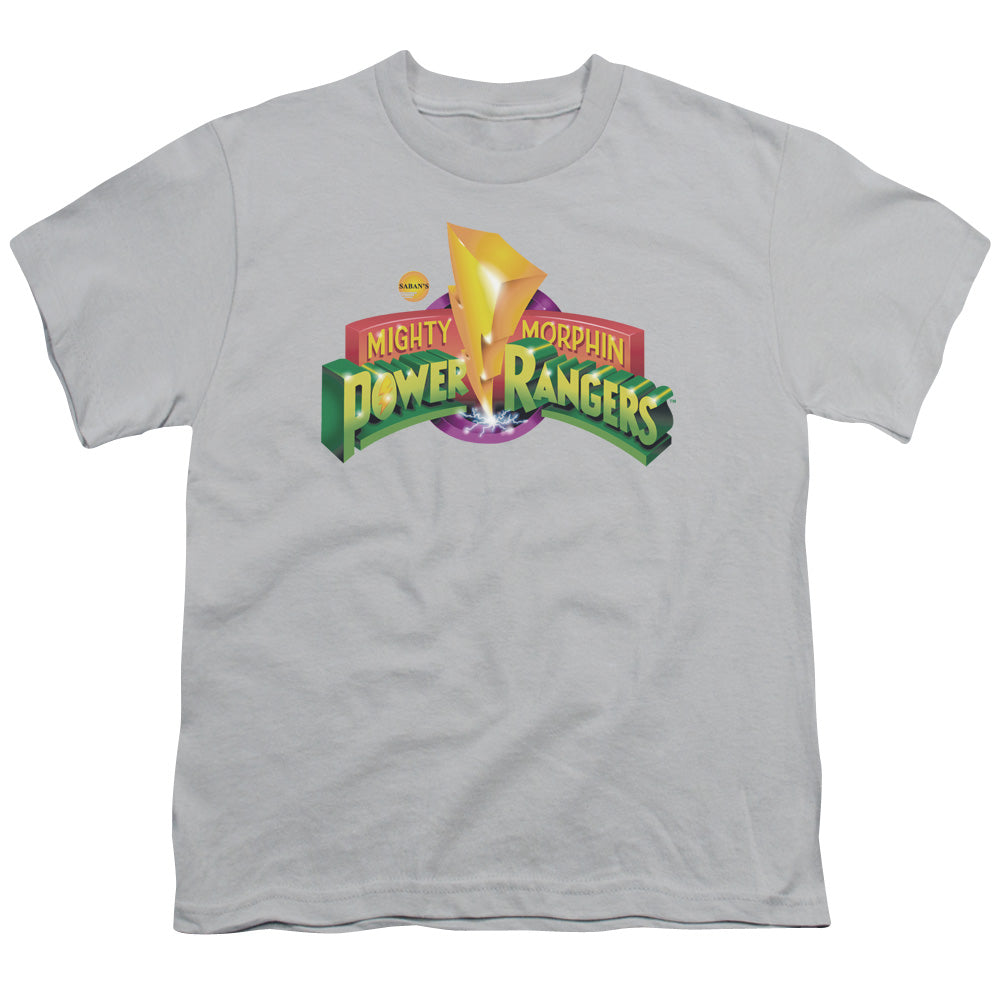 POWER RANGERS/MMPR LOGO - S/S YOUTH 18/1 - SILVER