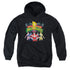 POWER RANGERS/RANGERS UNITE - YOUTH PULLOVER HOODIE - BLACK