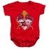 POWER RANGERS/RETRO RANGERS - INFANT SNAPSUIT - RED