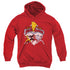 POWER RANGERS/RETRO RANGERS - YOUTH PULLOVER HOODIE - RED