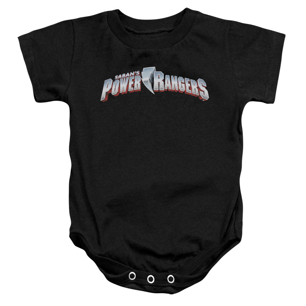 POWER RANGERS/NEW LOGO - INFANT SNAPSUIT - BLACK