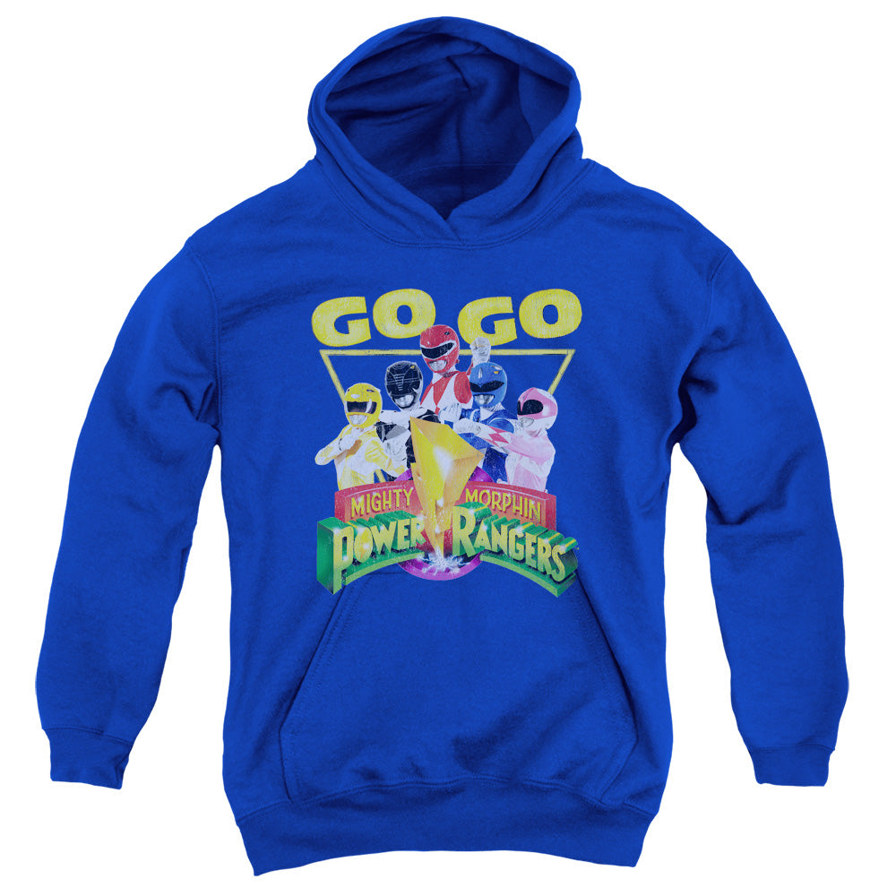 POWER RANGERS/GO GO - YOUTH PULLOVER HOODIE - ROYAL BLUE
