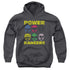 POWER RANGERS/RANGER HEADS - YOUTH PULLOVER HOODIE - CHARCOAL