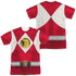 POWER RANGERS/RED RANGER EMBLEM (FRONT/BACK PRINT) - S/S ADULT POLY CREW - MULTI