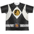 POWER RANGERS/BLACK RANGER UNIFORM (FRONT/BACK PRINT) - S/S YOUTH POLY CREW - MULTI
