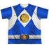POWER RANGERS/BLUE RANGER EMBLEM (FRONT/BACK PRINT) - S/S YOUTH POLY CREW - MULTI