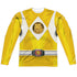 POWER RANGERS/YELLOW RANGER EMBLEM (FRONT/BACK PRINT) - L/S ADULT POLY CREW  - MULTI