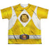 POWER RANGERS/YELLOW RANGER EMBLEM (FRONT/BACK PRINT) - S/S YOUTH POLY CREW - MULTI
