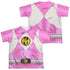 POWER RANGERS/PINK RANGER EMBLEM (FRONT/BACK PRINT) - S/S YOUTH POLY CREW - MULTI