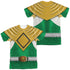 POWER RANGERS/GREEN RANGER (FRONT/BACK PRINT) - S/S ADULT POLY CREW - MULTI