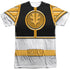 POWER RANGERS/WHITE RANGER(FRONT/BACK PRINT) - S/S ADULT POLY CREW - MULTI