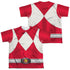 POWER RANGERS/RED RANGER (FRONT/BACK PRINT) - S/S YOUTH POLY CREW - MULTI