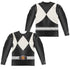 POWER RANGERS/BLACK RANGER (FRONT/BACK PRINT) - L/S ADULT POLY CREW  - MULTI