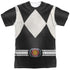 POWER RANGERS/BLACK RANGER (FRONT/BACK PRINT) - S/S ADULT POLY CREW - MULTI