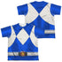 POWER RANGERS/BLUE RANGER (FRONT/BACK PRINT) - S/S YOUTH POLY CREW - MULTI