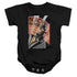 POWER RANGERS/BLACK RANGER DECO - INFANT SNAPSUIT - BLACK