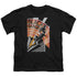 POWER RANGERS/BLACK RANGER DECO - S/S YOUTH 18/1 - BLACK