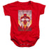 POWER RANGERS/RED DECO - INFANT SNAPSUIT - RED