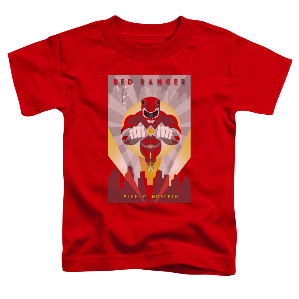 POWER RANGERS/RED DECO - S/S TODDLER TEE - RED