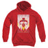 POWER RANGERS/RED DECO - YOUTH PULLOVER HOODIE - RED