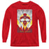 POWER RANGERS/RED DECO - YOUTH LONG SLEEVE TEE - RED