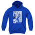 POWER RANGERS/BLUE RANGER DECO - YOUTH PULLOVER HOODIE - ROYAL BLUE