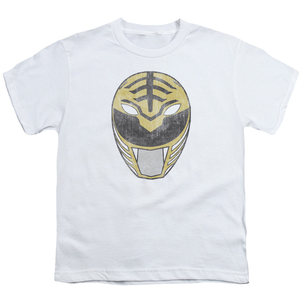 POWER RANGERS/WHITE RANGER MASK - S/S YOUTH 18/1 - WHITE