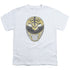 POWER RANGERS/WHITE RANGER MASK - S/S YOUTH 18/1 - WHITE