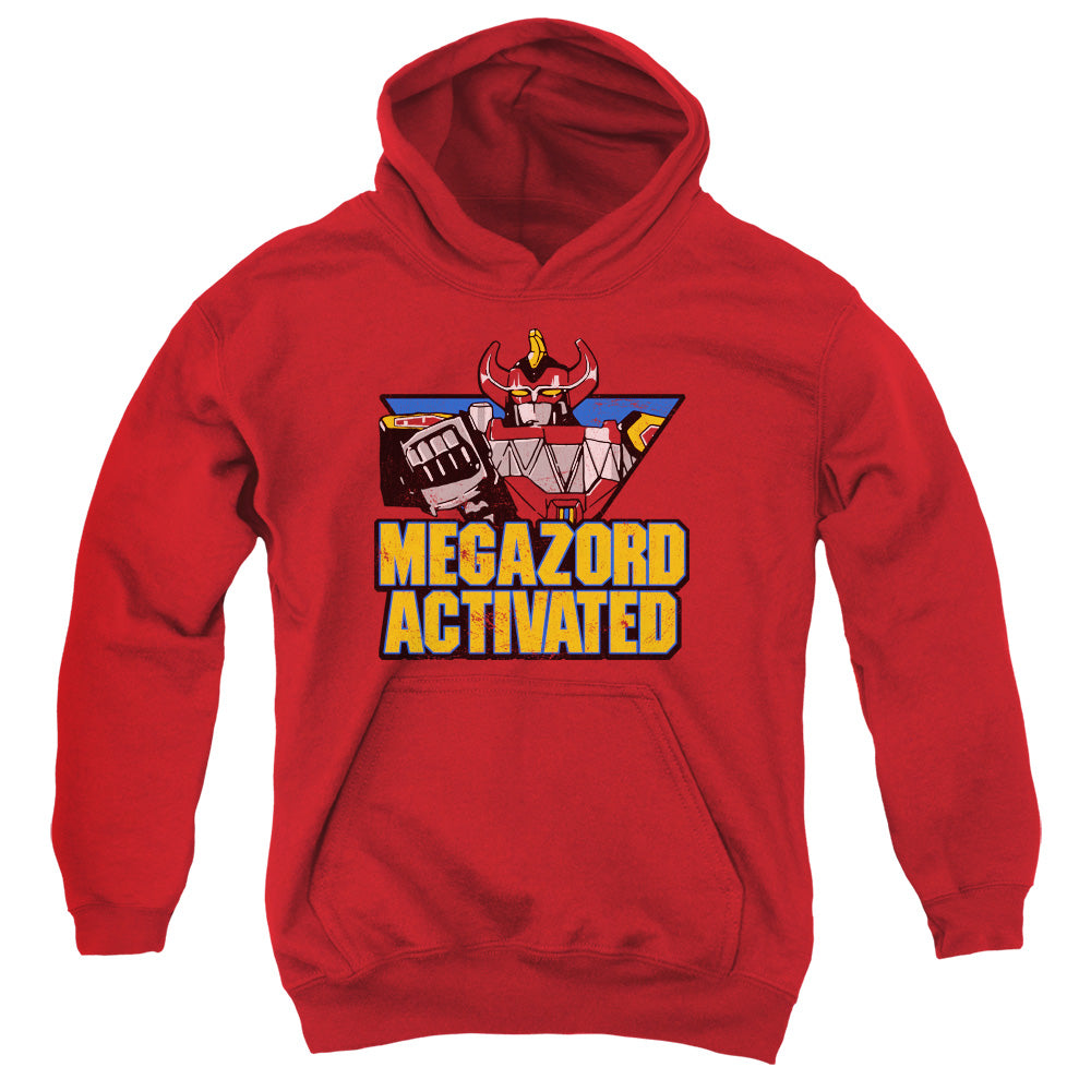 POWER RANGERS/MEGAZORD ACTIVATED - YOUTH PULLOVER HOODIE - RED