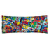 POWER RANGERS/PATTERN - MICROFIBER BODY PILLOW