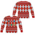 POWER RANGERS/HO HO POWER RANGERS (FRONT/BACK PRINT) - L/S ADULT POLY CREW  - MULTI